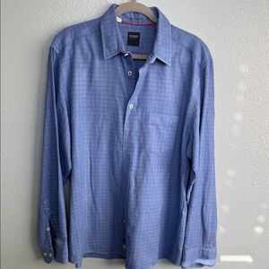 BENSON NEW YORK Blue Men's Shirt large